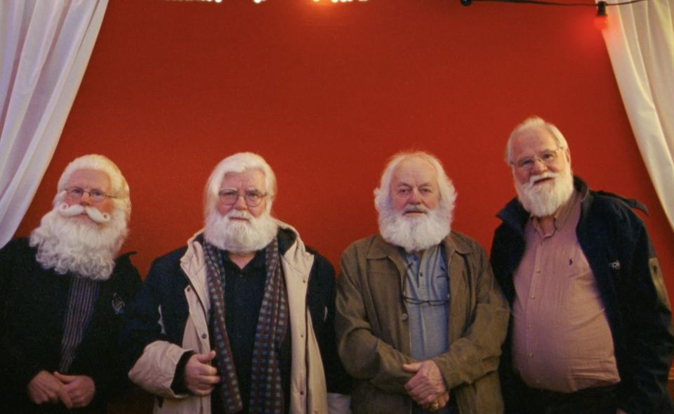 'Santas’ as they prepare to don their seasonal red suit