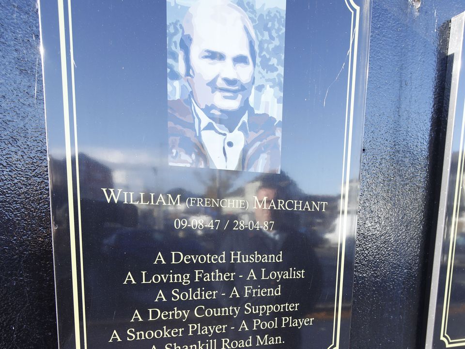 William Marchant's plaque on the Shankill Road