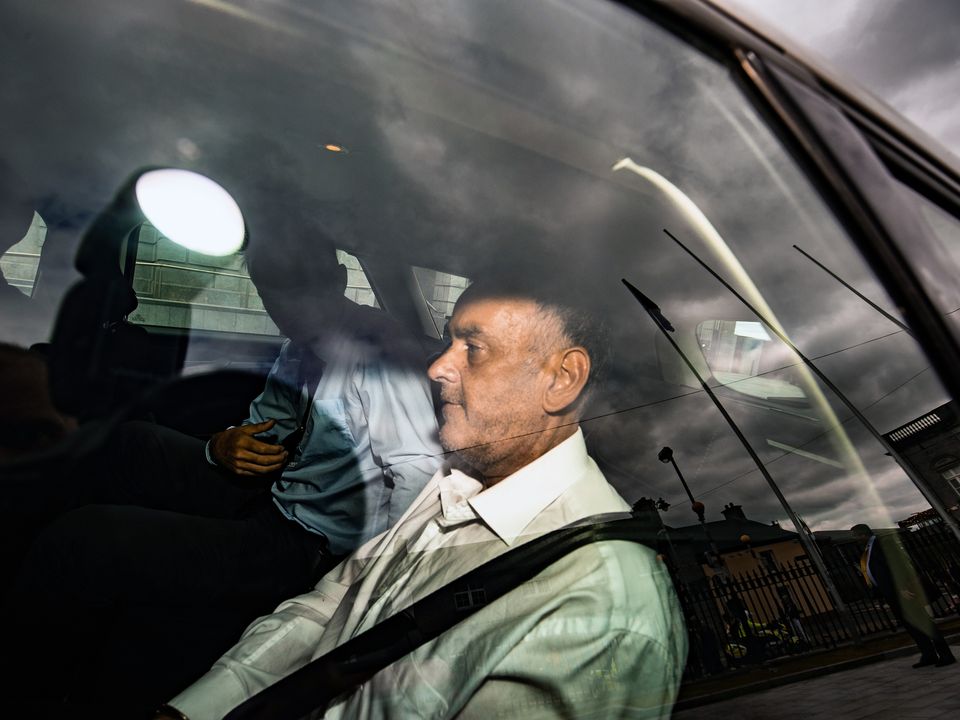 Tim Gilchrist Jnr leaving Mullingar Courthouse. Photo: Mark Condren